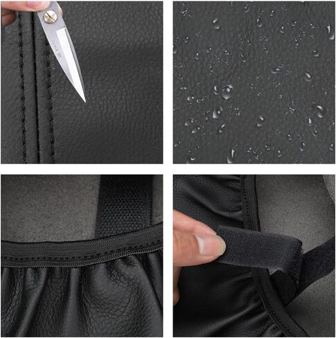 sportuli Center Console Cover Anti-Scratch Leather Armrest Cover Replace for 2011-2020 2021 Jeep Grand Cherokee Accessories (Black Stitches) in Saudi Arabia
