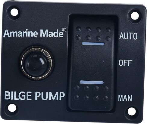Amarine-made Automatic Submersible Boat Bilge Water Pump 12v 750gph Auto and Auto/Off/Man LED Rocker Bilge Pump Switch Panel in Saudi Arabia