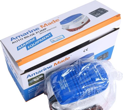 Amarine-made Automatic Submersible Boat Bilge Water Pump 12v 750gph Auto and Auto/Off/Man LED Rocker Bilge Pump Switch Panel in Saudi Arabia