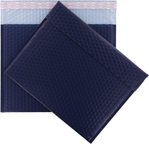 رسائل بريدية فقاعية باللون الكحلي بفتحة جانبية مقاس 13 × 10 بوصة (25 قطعة) in Kuwait