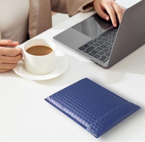 رسائل بريدية فقاعية باللون الكحلي بفتحة جانبية مقاس 13 × 10 بوصة (25 قطعة) in Kuwait