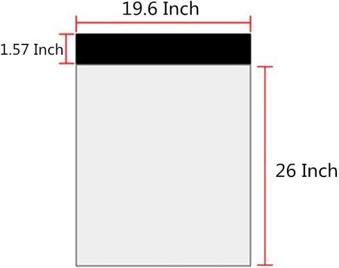 19.6 X 24 Inches White Poly Mailers,Large Self-Sealing Shipping Envelopes Plastic Packaging Bags 6 Pcs in Saudi Arabia