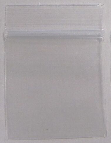 Dazzling Displays 100-Pack 2 Mil Transparent Small Plastic Clear Resealable Poly Bags (1.5 x 2 Inch) with Writable White Block - Ideal for tiny items like beads, jewelry, and other small parts. in Saudi Arabia