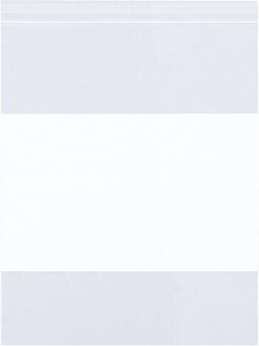 Dazzling Displays 100-Pack 2 Mil Transparent Small Plastic Clear Resealable Poly Bags (1.5 x 2 Inch) with Writable White Block - Ideal for tiny items like beads, jewelry, and other small parts. in Saudi Arabia