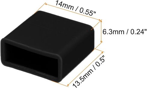 MECCANIXITY 25 قطعة من مقابس منفذ USB من النوع A تغطي أغطية سيليكون مضادة للغبار لطرف USB ذكر، شفاف in Saudi Arabia