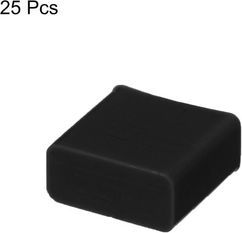 MECCANIXITY 25 قطعة من مقابس منفذ USB من النوع A تغطي أغطية سيليكون مضادة للغبار لطرف USB ذكر، شفاف in Saudi Arabia