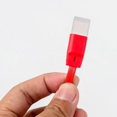 MECCANIXITY 25 قطعة من مقابس منفذ USB من النوع A تغطي أغطية سيليكون مضادة للغبار لطرف USB ذكر، شفاف in Saudi Arabia