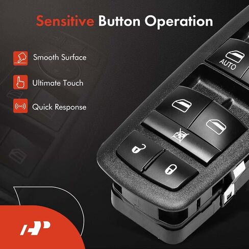 A-Premium Power Master Window Switch Front Driver Replacement for Dodge Ram 1500/2500/3500 2009-2010 Ram 1500/2500/3500/4500/5500 2011-2012 4602863AD (Without Power Folding Mirrors) in Saudi Arabia