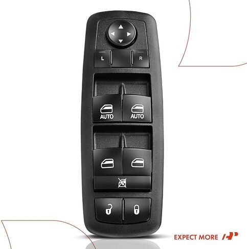 A-Premium Power Master Window Switch Front Driver Replacement for Dodge Ram 1500/2500/3500 2009-2010 Ram 1500/2500/3500/4500/5500 2011-2012 4602863AD (Without Power Folding Mirrors) in Saudi Arabia
