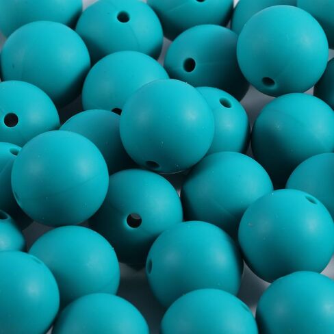 70Pcs Silicone Beads, 15mm Silicone Beads for Keychain Making Silicone Beads for Bracelet Making Necklace Making and Bulk Round Silicone Beads for Pens(Dark Purple) in Saudi Arabia