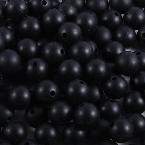 70Pcs Silicone Beads, 15mm Silicone Beads for Keychain Making Silicone Beads for Bracelet Making Necklace Making and Bulk Round Silicone Beads for Pens(Dark Purple) in Saudi Arabia