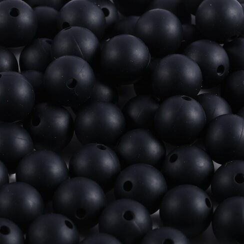 70Pcs Silicone Beads, 15mm Silicone Beads for Keychain Making Silicone Beads for Bracelet Making Necklace Making and Bulk Round Silicone Beads for Pens(Dark Purple) in Saudi Arabia