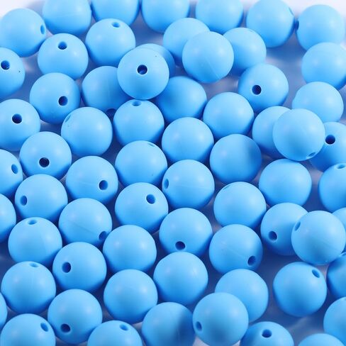 70Pcs Silicone Beads, 15mm Silicone Beads for Keychain Making Silicone Beads for Bracelet Making Necklace Making and Bulk Round Silicone Beads for Pens(Dark Purple) in Saudi Arabia