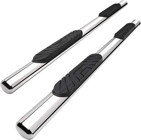 قضبان Nerf مقاس 4 بوصات من MaxMate متوافقة مع 2019-2024 Ram 1500 (غير مناسبة 2019-2024 Classic) | كابينة الطاقم | WB2D42017 | لوحات الجري ذات القضبان الجانبية in Kuwait