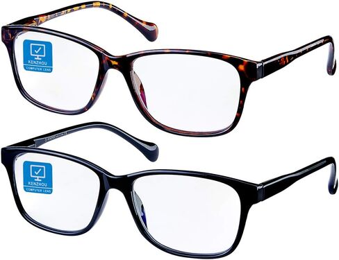 نظارات K KENZHOU زرقاء تحجب الضوء للنساء/الرجال، مضادة للصداع/الوهج/إجهاد العين خفيفة الوزن (C1C2b, 0) in Kuwait