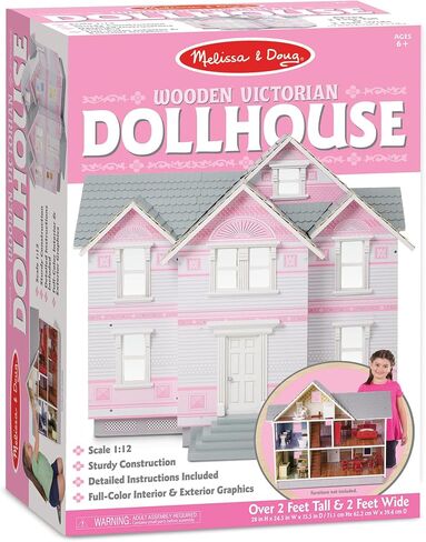 Melissa & Doug Classic Heirloom Victorian Wooden Dollhouse [White] in Saudi Arabia