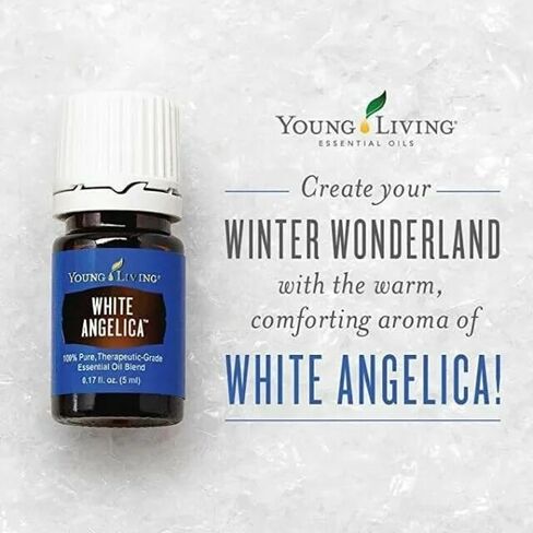 Young Living White Angelica 5ml - Nurturing Aroma Essential Oil Blend - Aromatherapy for a Positive Atmosphere - Skin Benefits and a Fragrance with an Earthy Scent in Saudi Arabia