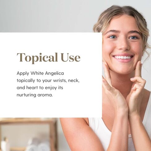 Young Living White Angelica 5ml - Nurturing Aroma Essential Oil Blend - Aromatherapy for a Positive Atmosphere - Skin Benefits and a Fragrance with an Earthy Scent in Saudi Arabia