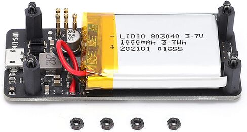 Battery Pack, Easy Installation Durable UPS Power Board for Raspberry Pi Zero, Uninterruptiblepowersupply Lite Supply Battery Pack Charger Accessory for Raspberry Pi Zero in Saudi Arabia