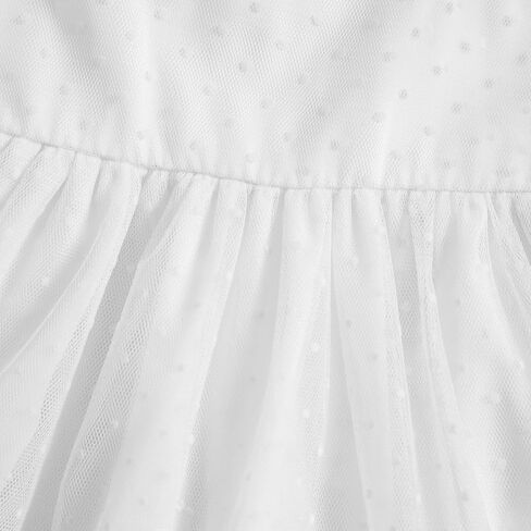 Little Girl Summer Tulle Dress Floral Embroidery Tulle Tutu Dress Spaghetti Strap Dress Princess Beach Sundress in Saudi Arabia