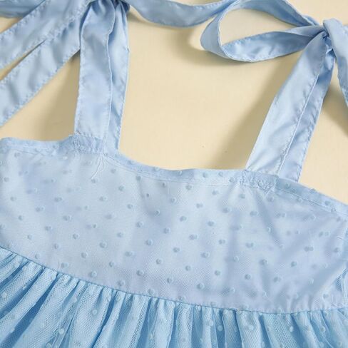Little Girl Summer Tulle Dress Floral Embroidery Tulle Tutu Dress Spaghetti Strap Dress Princess Beach Sundress in Saudi Arabia