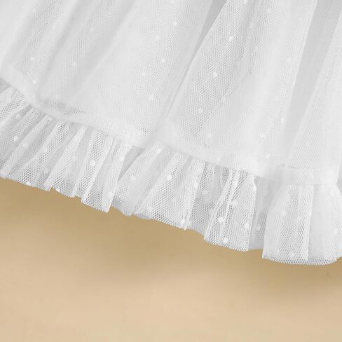 Little Girl Summer Tulle Dress Floral Embroidery Tulle Tutu Dress Spaghetti Strap Dress Princess Beach Sundress in Saudi Arabia