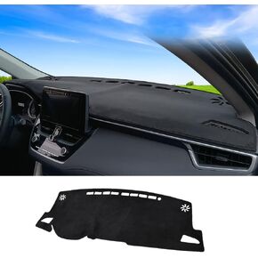 Car Dashboard Cover,Fit for Toyota Corolla Cross 2022 2023 (Not for Toyota Corolla) Strong Sun Shade Cover Custom Fit Anti-Slip Center Console Dash Mat Protector,Flannel