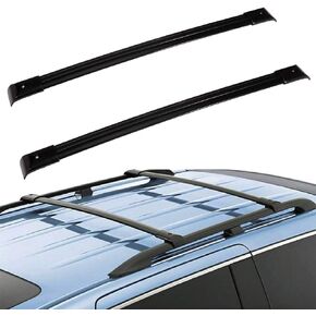 FINDAUTO Roof Rack Cross Bar for Honda Odyssey 2005-2010(Only Fit Models with Existing Roof Rails) Aluminum Crossbar for Luggage Kayak Bike Cargo Carrier 165LBS/ Black