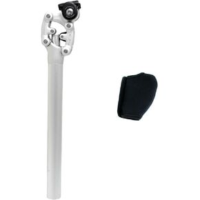 SR SUNTOUR SP12 NCX Suspension Seat Post, 30.9mm x 400mm, Silver, Aluminum, Road Bike