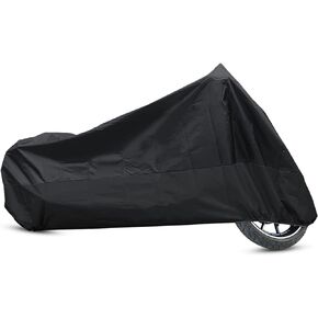 uxcell L 190T Rain Dust Protector Scooter Black Motorcycle Cover 86" for Honda