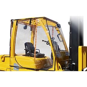 Atrium by Eevelle Universal Clear Forklift Cab Enclosure Cover, Windshield & Rain Canopy Cover, Heavy Duty, Waterproof Vinyl for UV Protection, OSHA Complaint, 33" L x 45" W, Universal Fit