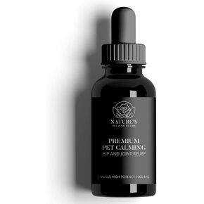 Nature's Helping Hands Premium Hemp Oil for Dogs Cats – Organic Drops for Stress Allergy Pain Relief & seizures – Calming Treats for Joint & Hip Arthritis – Anti inflammatory Reliever & Sleep aid