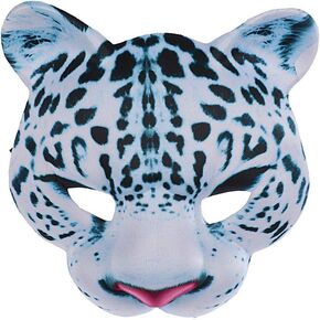 Abaodam Halloween Leopard Half Face Masquerade Masks Animal for Halloween Carnival Party Dress Up Costume Props