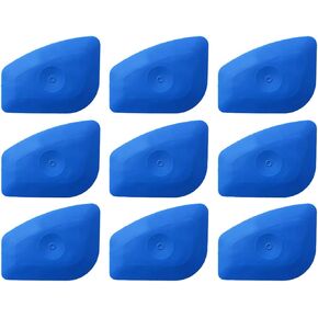 Vinyl Label Scraping Tool Soft Blue Squeegee Auto Stickers Decals Screen Printing Sign Making Craft Flat Scraper (Blue)