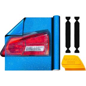 VViViD Frosted Tint Automotive Taillight Air-Release Adhesive Vinyl Film 16 Inch by 4 Foot Roll Including Yellow Detailer Squeegee and 2 Black Felt Decals (Pink Crystal)