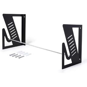 FOSHIO Vinyl Roll Holder Wall Mount, Storage Rack with Mounting Hardware for Pulling 1 Roller of Vinyl, Transfer Paper Tape, PVC, Wallpaper, Window Film, Rollers Not Included, Make Your Own Rods