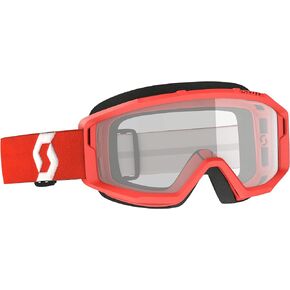 SCOTT 278598-0004043 Primal Clear Goggle, Red with Clear Lens