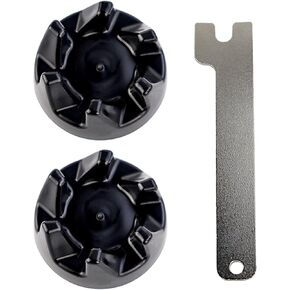 2 Pcs Black 9704230 Blender Drive Coupler with 1 Spanner Replacement Parts Compatible with KitchenAid WP9704230VP WP9704230 AP2930430 PS401661