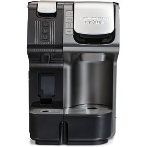 Hamilton Beach FlexBrew Trio 2-Way Coffee Maker, Compatible with K-Cup Pods or Grounds, Combo, Single Serve & Espresso Machine with 19 Bar Pump, 56 oz. Removable Reservoir, Black