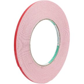 uxcell Sealing Foam Tape 5mm Wide 1mm Thick 10m/32.8ft Long, Self Adhesive Weather Strip for Window Door Insulation, Red White