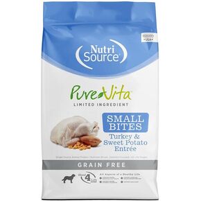 Pure Vita Grain Free Turkey & Sweet Potato Small Bites Dog Food 5lb in Saudi Arabia