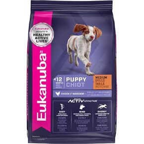 Eukanuba Puppy Medium Breed Dry Dog Food, 5 lb. bag