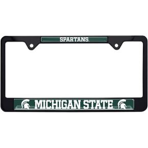 Michigan State Spartans Black License Plate Frame