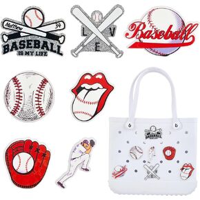 Charms for Bogg Bags Baseball Acrylic Charms Accessories suitable for Simply Southern Beach Totes Decoration in Saudi Arabia