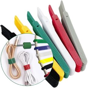 150 Reusable Cable Ties, Strong Adhesion Nylon Cord Ties for PC and Wire Management, Durable. 5.9"