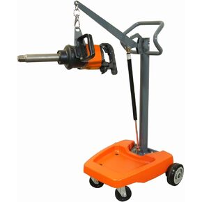 Martins Industries Mobile Impact Wrench Holder, Support Impact Wrenches up to 50 lb, Up, Down, and 360, Strong Gas Spring, Reduce Fatigue and Injury
