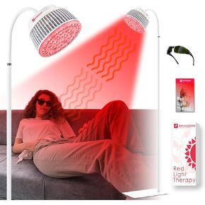 Red Light Therapy Lamp - Facial and Body Treatment, Adjustable Stand, 40W, 660nm+850nm+940nm - Muscle Soreness Relief, Skin Vitality,40W