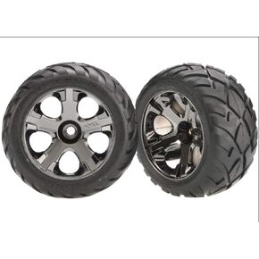 Traxxas 3777A Front All-Star Wheels with Anaconda Tires, 2-Piece, 263-Pack