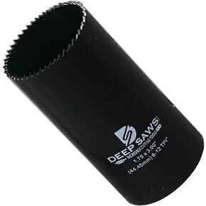 3" Deep 8-12 TPI FINE Tooth Hole Saw for Steel, Stainless Steel, Aluminum, Wood, Plastic, Fabrication, and Construction (2")
