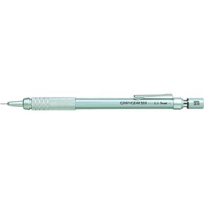 قلم رصاص ميكانيكي Pentel Graphgear 500، رصاص 0.5 مم، درجة HB، 1 × قلم Graphgear، فضي، (PG515-A)